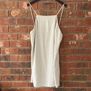 Abercrombie Linen Spaghetti Strap Apron Dress